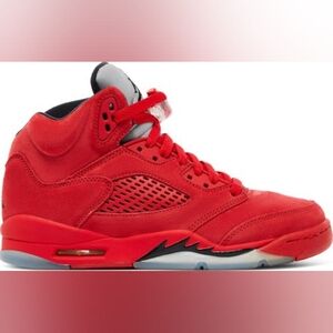 AIR JORDAN 5 RETRO RED SUEDE (GS) 440888-602 size 7Y